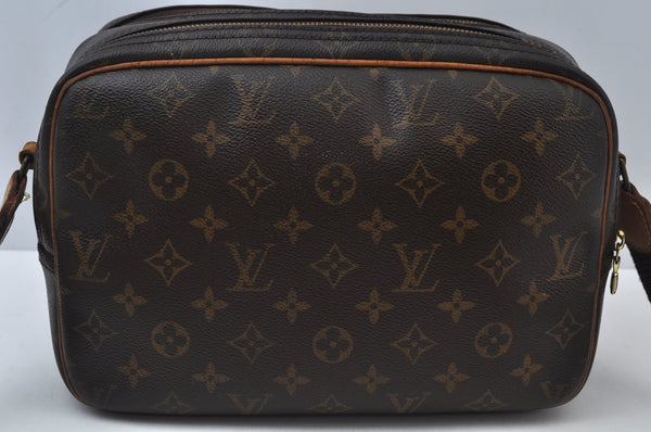 Auth Louis Vuitton Monogram Reporter PM Shoulder Cross Bag M45254 LV Junk 1182H