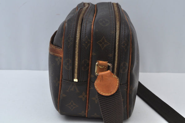 Auth Louis Vuitton Monogram Reporter PM Shoulder Cross Bag M45254 LV Junk 1182H