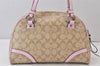 Authentic COACH Signature Shoulder Hand Bag PVC Leather F18918 Beige 1182K
