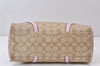 Authentic COACH Signature Shoulder Hand Bag PVC Leather F18918 Beige 1182K