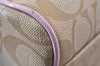 Authentic COACH Signature Shoulder Hand Bag PVC Leather F18918 Beige 1182K