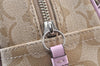 Authentic COACH Signature Shoulder Hand Bag PVC Leather F18918 Beige 1182K