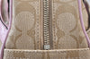 Authentic COACH Signature Shoulder Hand Bag PVC Leather F18918 Beige 1182K