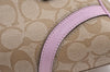 Authentic COACH Signature Shoulder Hand Bag PVC Leather F18918 Beige 1182K