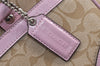 Authentic COACH Signature Shoulder Hand Bag PVC Leather F18918 Beige 1182K