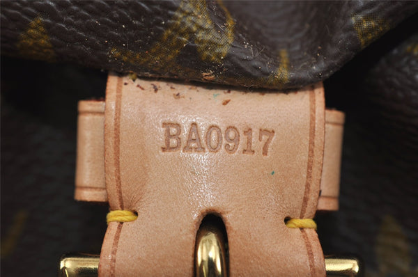 Authentic Louis Vuitton Monogram Montsouris GM Backpack M51135 LV 1183I