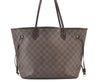 Authentic Louis Vuitton Damier Neverfull MM Shoulder Tote Bag N51105 Junk 1183K