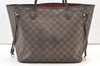 Authentic Louis Vuitton Damier Neverfull MM Shoulder Tote Bag N51105 Junk 1183K