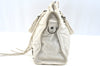 Authentic BALENCIAGA Classic The City 2Way Hand Bag Leather 115748 White 1185H