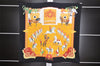 Authentic HERMES Pleats Scarf "Real Escuela Andaluza Del Arte" Silk Black 1185I