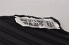 Authentic HERMES Pleats Scarf "Real Escuela Andaluza Del Arte" Silk Black 1185I