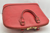Authentic Louis Vuitton Epi Alma PM Hand Bag Red M52147 LV 1185K