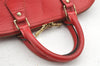 Authentic Louis Vuitton Epi Alma PM Hand Bag Red M52147 LV 1185K