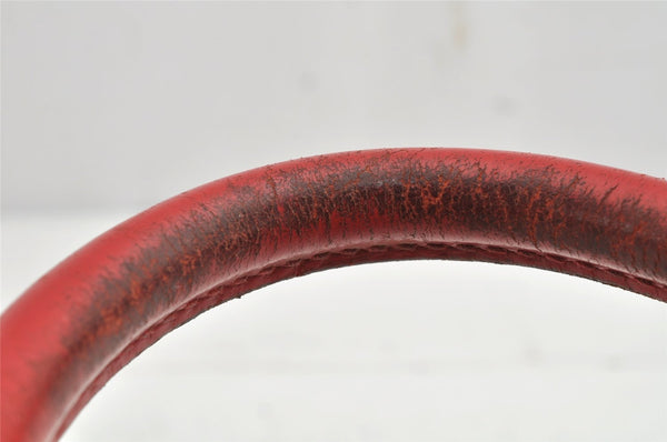 Authentic Louis Vuitton Epi Alma PM Hand Bag Red M52147 LV 1185K