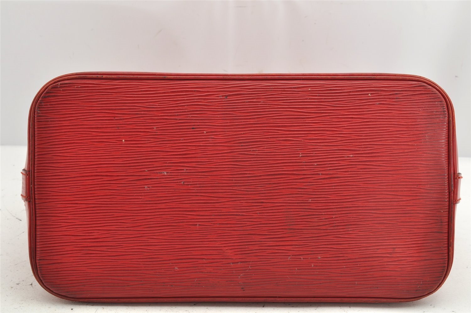 Authentic Louis Vuitton Epi Alma PM Hand Bag Red M52147 LV 1185K