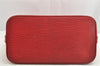 Authentic Louis Vuitton Epi Alma PM Hand Bag Red M52147 LV 1185K