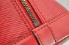 Authentic Louis Vuitton Epi Alma PM Hand Bag Red M52147 LV 1185K
