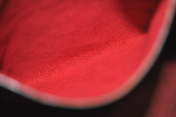 Authentic Louis Vuitton Epi Alma PM Hand Bag Red M52147 LV 1185K