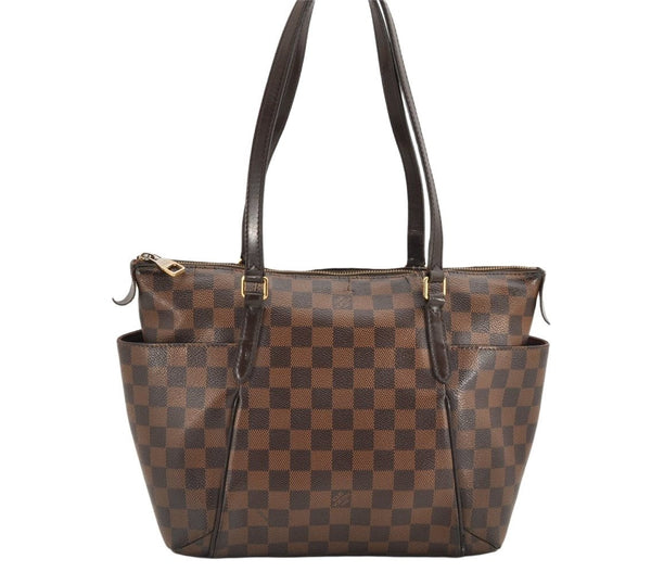 Authentic Louis Vuitton Damier Totally PM Shoulder Tote Bag N41282 LV 1186K
