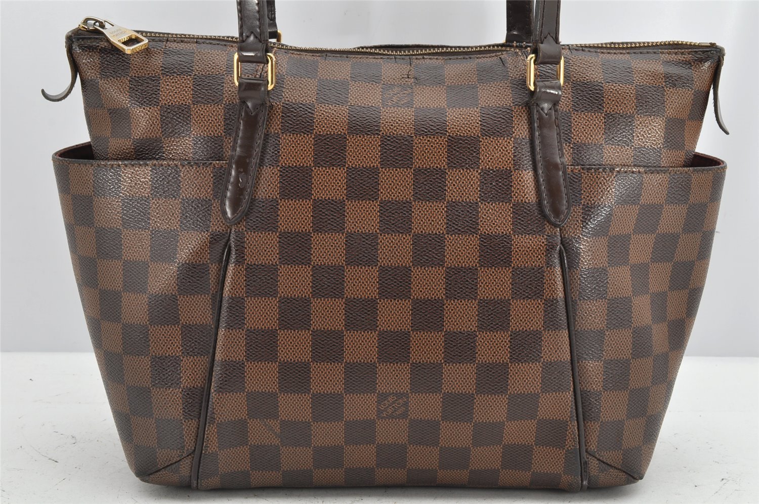Authentic Louis Vuitton Damier Totally PM Shoulder Tote Bag N41282 LV 1186K