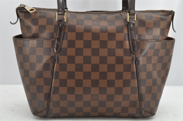 Authentic Louis Vuitton Damier Totally PM Shoulder Tote Bag N41282 LV 1186K