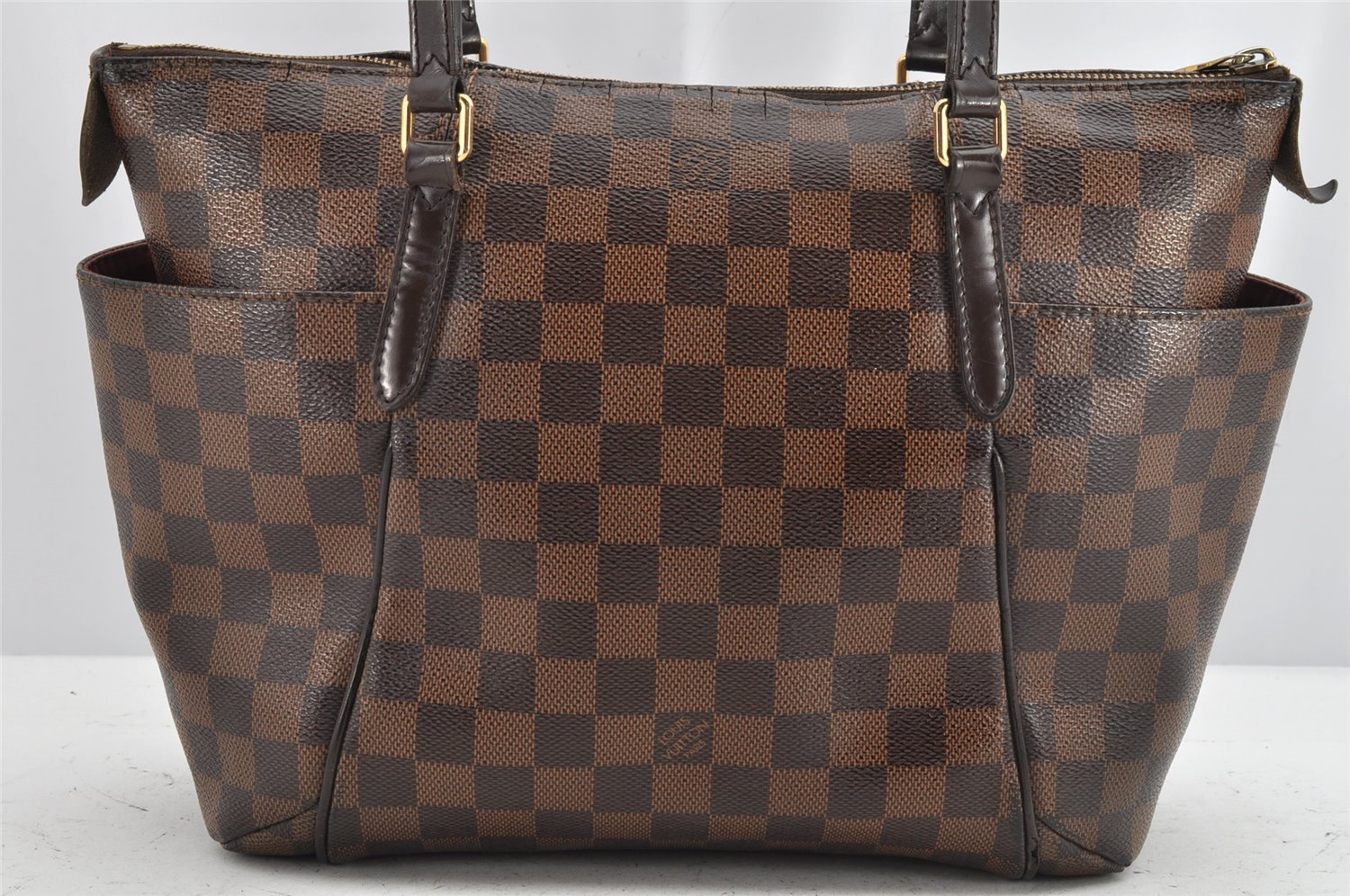 Authentic Louis Vuitton Damier Totally PM Shoulder Tote Bag N41282 LV 1186K