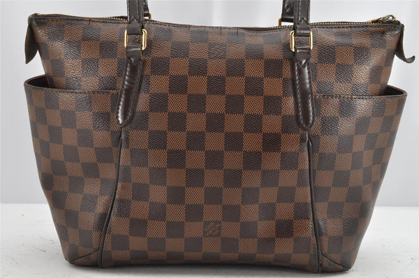 Authentic Louis Vuitton Damier Totally PM Shoulder Tote Bag N41282 LV 1186K