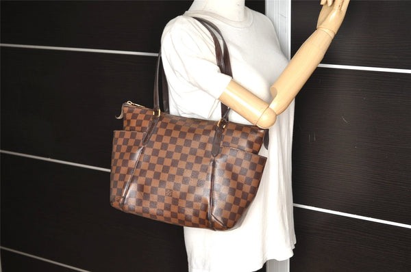 Authentic Louis Vuitton Damier Totally PM Shoulder Tote Bag N41282 LV 1186K