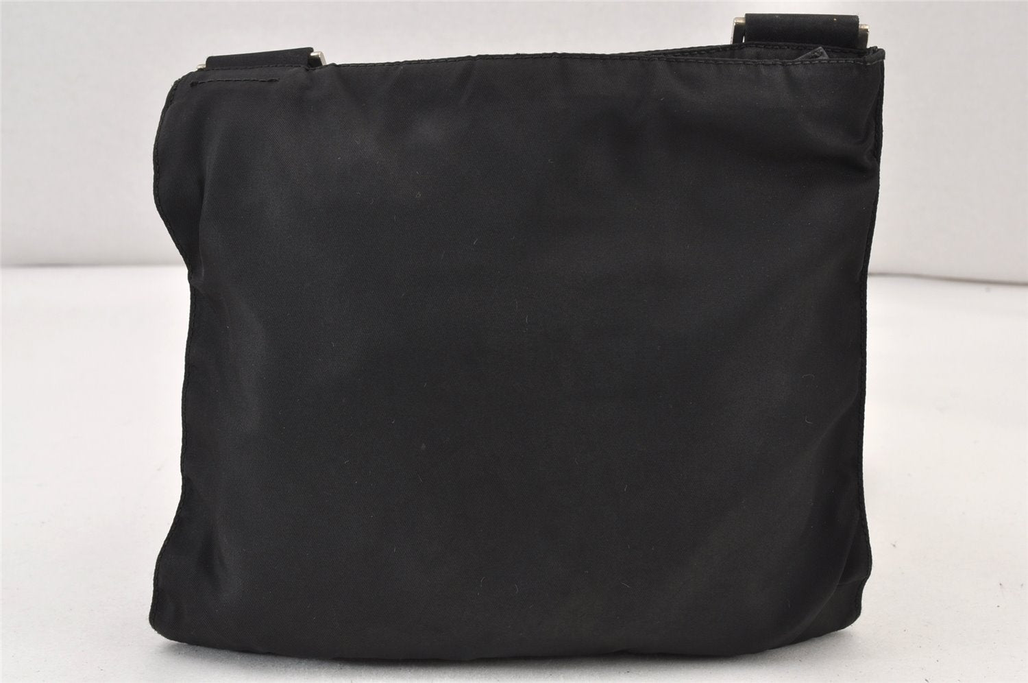 Authentic PRADA Nylon Leather Shoulder Cross Body Bag Purse Black 1187K