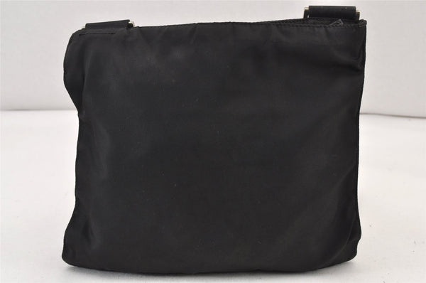 Authentic PRADA Nylon Leather Shoulder Cross Body Bag Purse Black 1187K