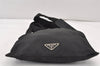 Authentic PRADA Nylon Leather Shoulder Cross Body Bag Purse Black 1187K