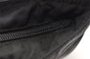 Authentic PRADA Nylon Leather Shoulder Cross Body Bag Purse Black 1187K