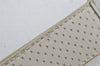 Authentic BOTTEGA VENETA Punching Leather Clutch Hand Bag Purse White 1189K