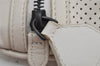 Authentic BOTTEGA VENETA Punching Leather Clutch Hand Bag Purse White 1189K