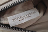 Authentic BOTTEGA VENETA Punching Leather Clutch Hand Bag Purse White 1189K