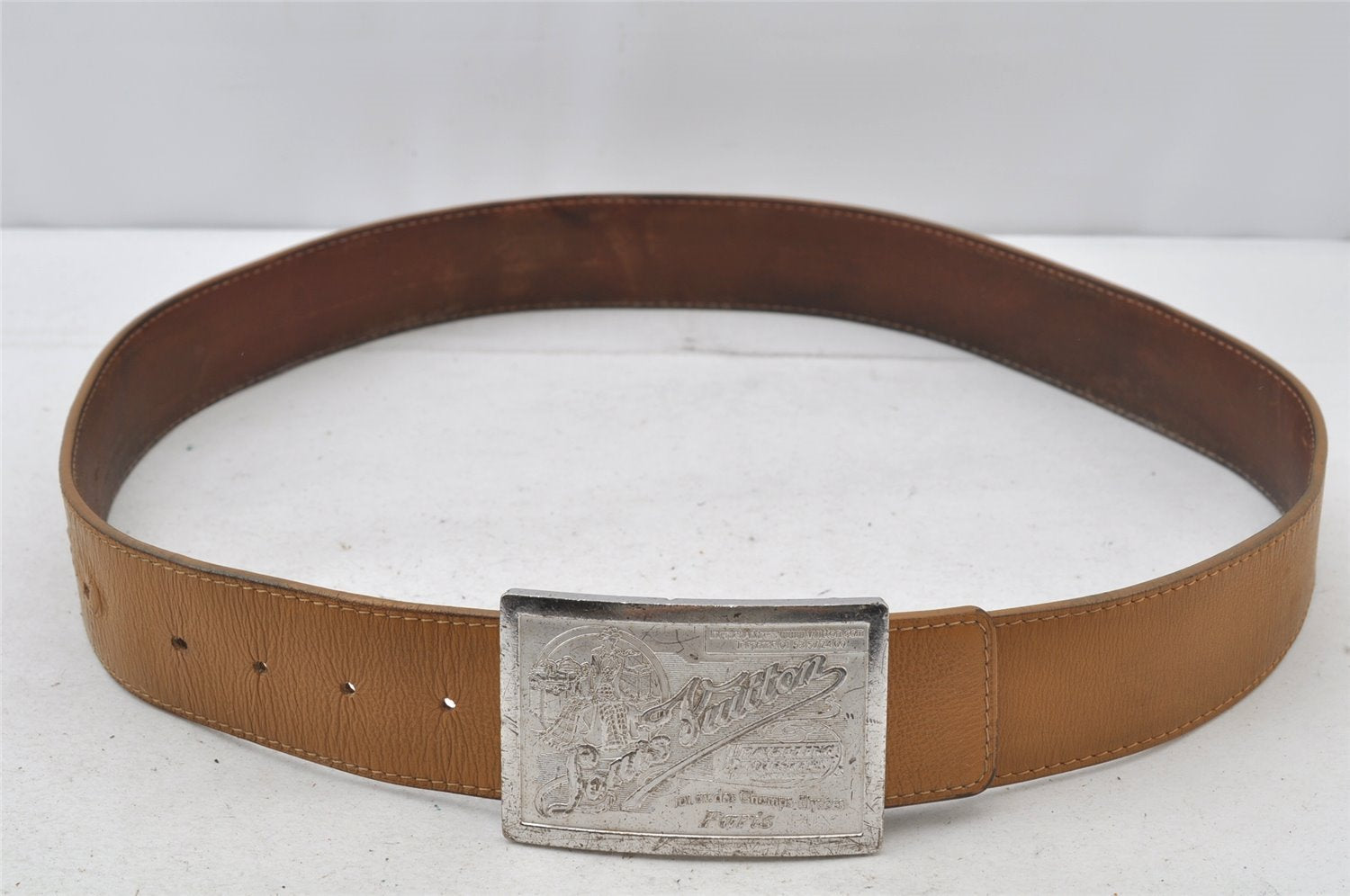 Auth Louis Vuitton Ceinture Jeans Belt Size 90cm 36