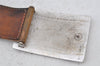 Auth Louis Vuitton Ceinture Jeans Belt Size 90cm 36" Brown Silver M6815S 1190J