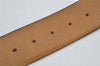 Auth Louis Vuitton Ceinture Jeans Belt Size 90cm 36" Brown Silver M6815S 1190J