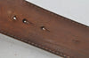 Auth Louis Vuitton Ceinture Jeans Belt Size 90cm 36" Brown Silver M6815S 1190J