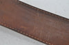 Auth Louis Vuitton Ceinture Jeans Belt Size 90cm 36" Brown Silver M6815S 1190J