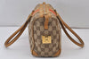 Authentic GUCCI Sherry Line Hand Bag GG Canvas Leather 0000851 Brown 1194K