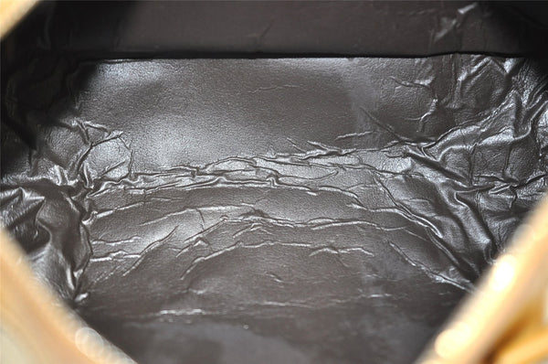 Authentic GUCCI Sherry Line Hand Bag GG Canvas Leather 0000851 Brown 1194K