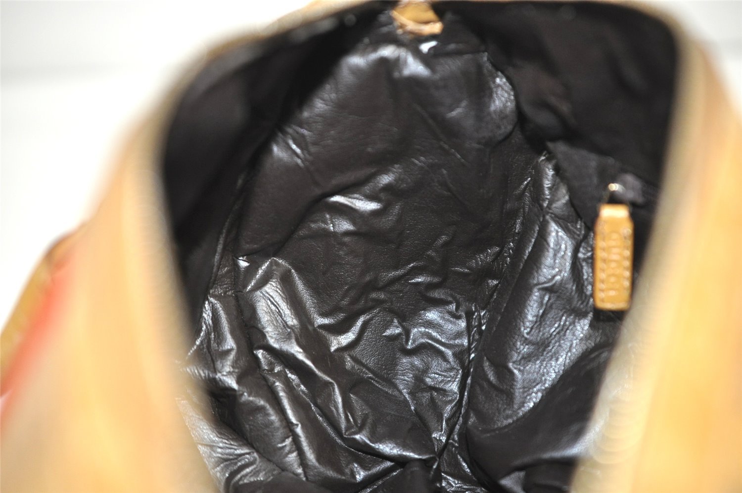 Authentic GUCCI Sherry Line Hand Bag GG Canvas Leather 0000851 Brown 1194K