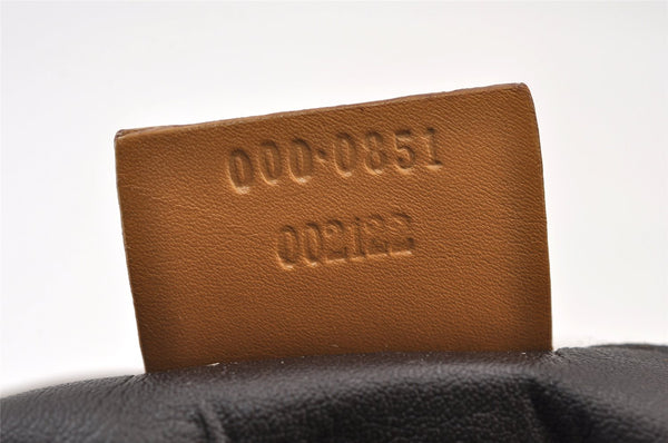 Authentic GUCCI Sherry Line Hand Bag GG Canvas Leather 0000851 Brown 1194K