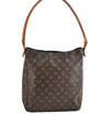 Authentic Louis Vuitton Monogram Looping GM Shoulder Bag M51145 LV 1198K