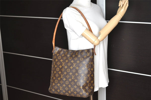 Authentic Louis Vuitton Monogram Looping GM Shoulder Bag M51145 LV 1198K