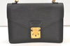 Authentic Louis Vuitton Epi Concorde Hand Bag Purse Black M52132 LV 1202K