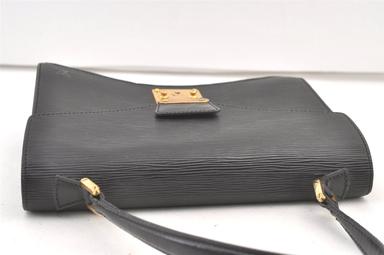 Authentic Louis Vuitton Epi Concorde Hand Bag Purse Black M52132 LV 1202K