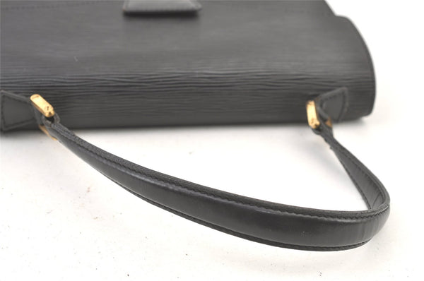 Authentic Louis Vuitton Epi Concorde Hand Bag Purse Black M52132 LV 1202K