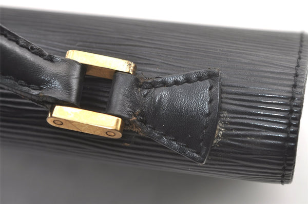 Authentic Louis Vuitton Epi Concorde Hand Bag Purse Black M52132 LV 1202K